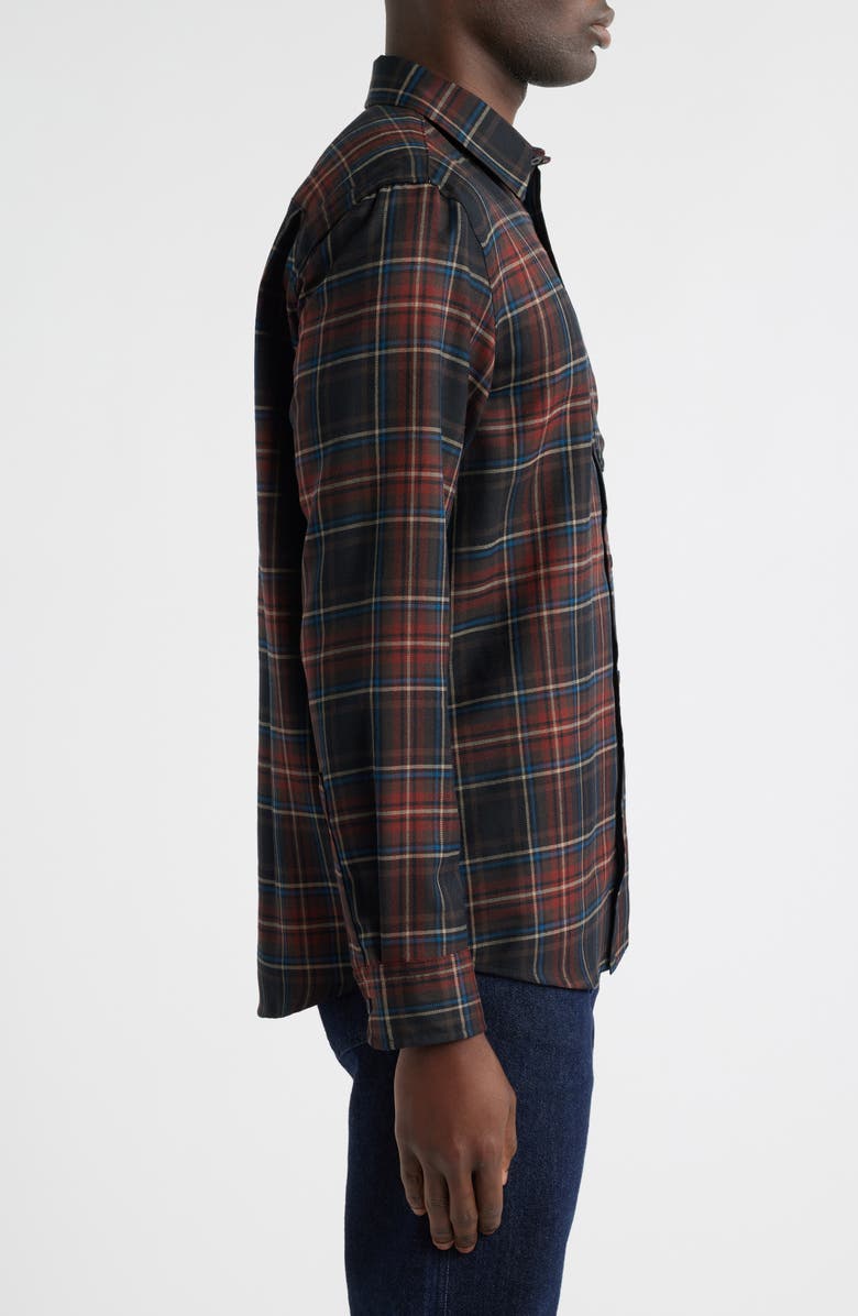 Pendleton Plaid Merino Wool Button-Up Lodge Shirt, Alternate, color, 