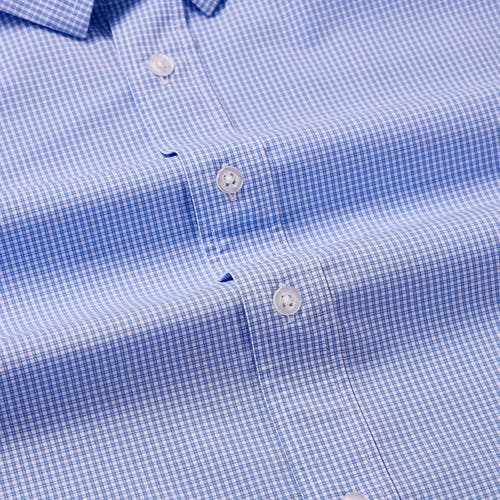 Regent Row Big And Tall Stanton Shirt Short Sleeve Button Down In Blue-microplaid-23