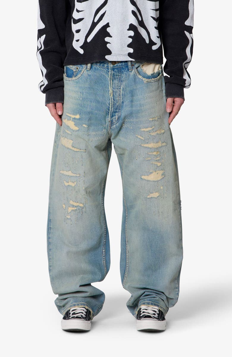 mnml Distressed Ultra Baggy Jeans, Main, color, 