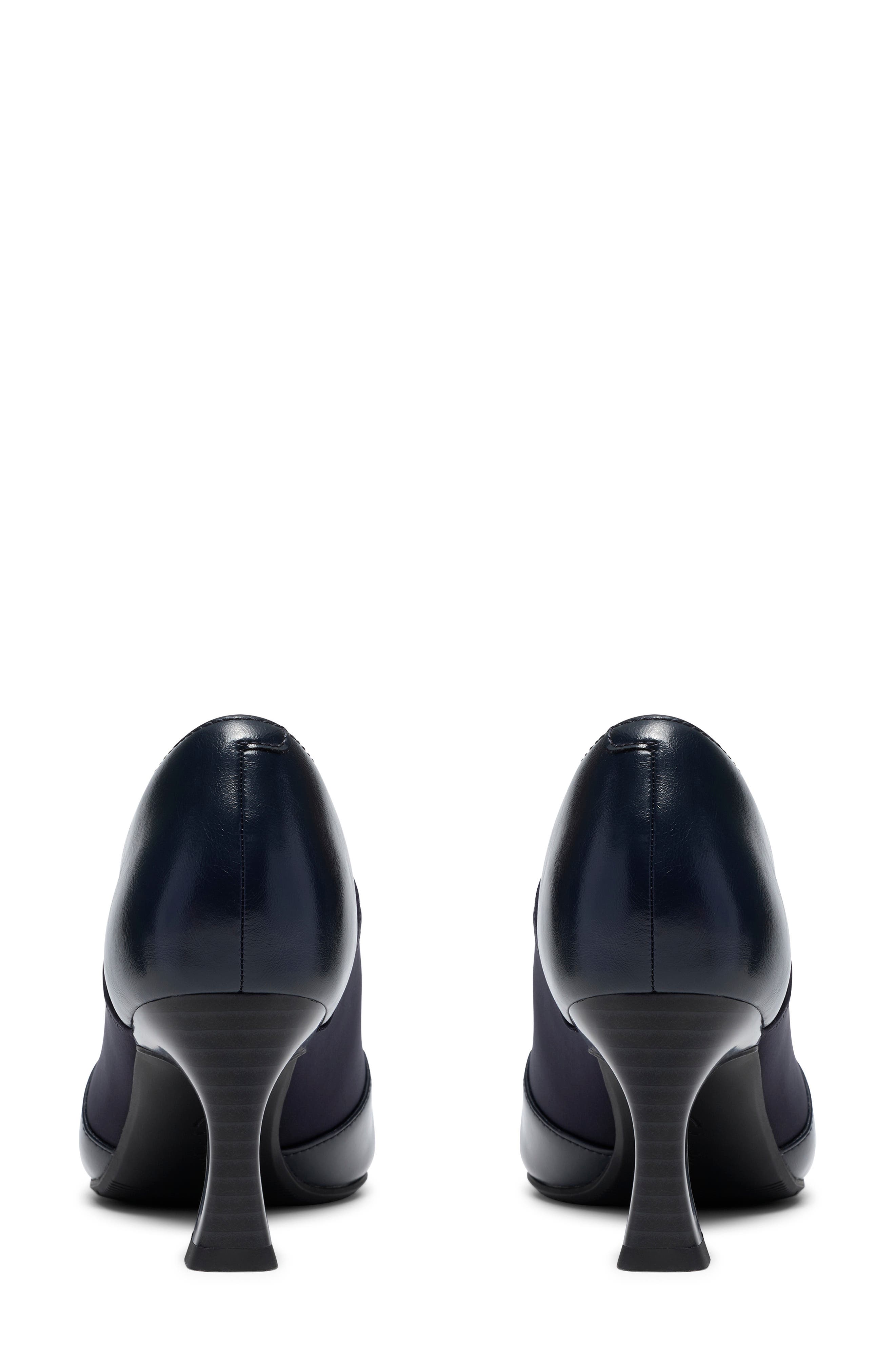 Tammitha Sleek Bootie, Alternate, color, NAVY LEATHER