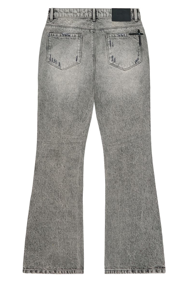 Mael Slim Flare Jeans, Alternate, color, STONE HAZE