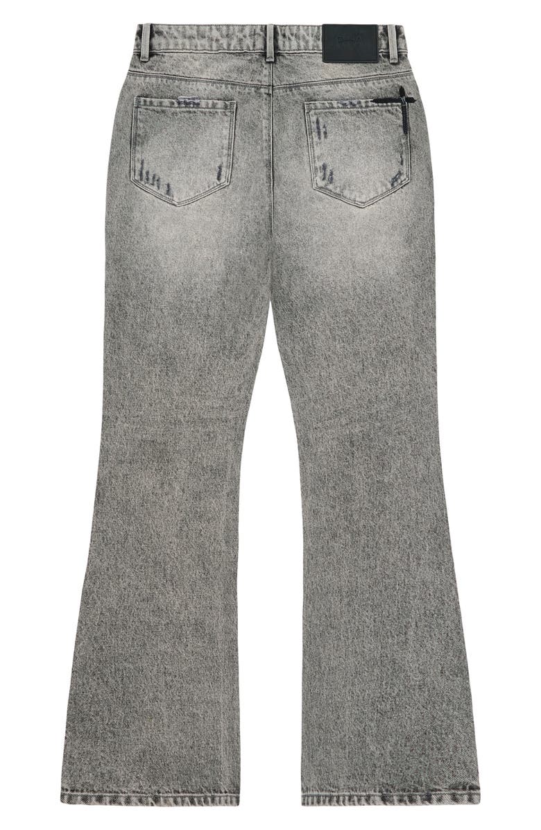 RtA Mael Slim Flare Jeans, Alternate, color, Stone Haze