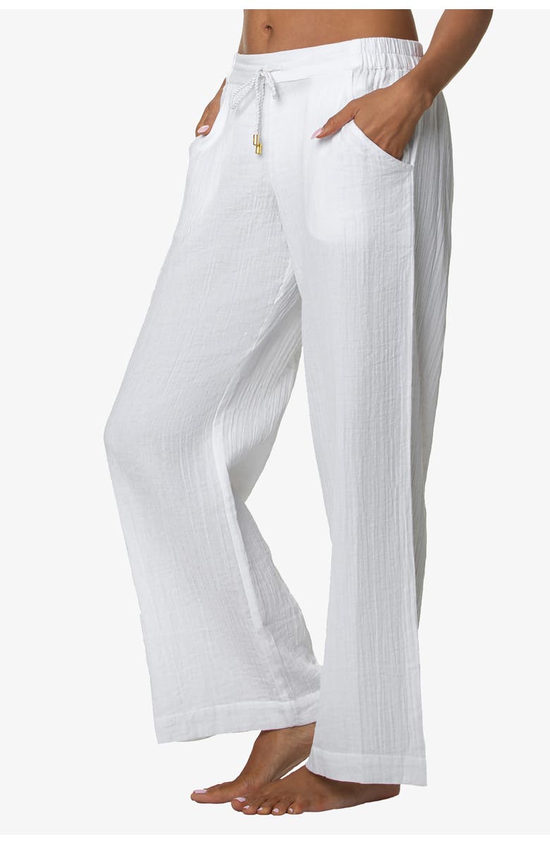 HELEN JON Weekend Pant, Alternate, color, White