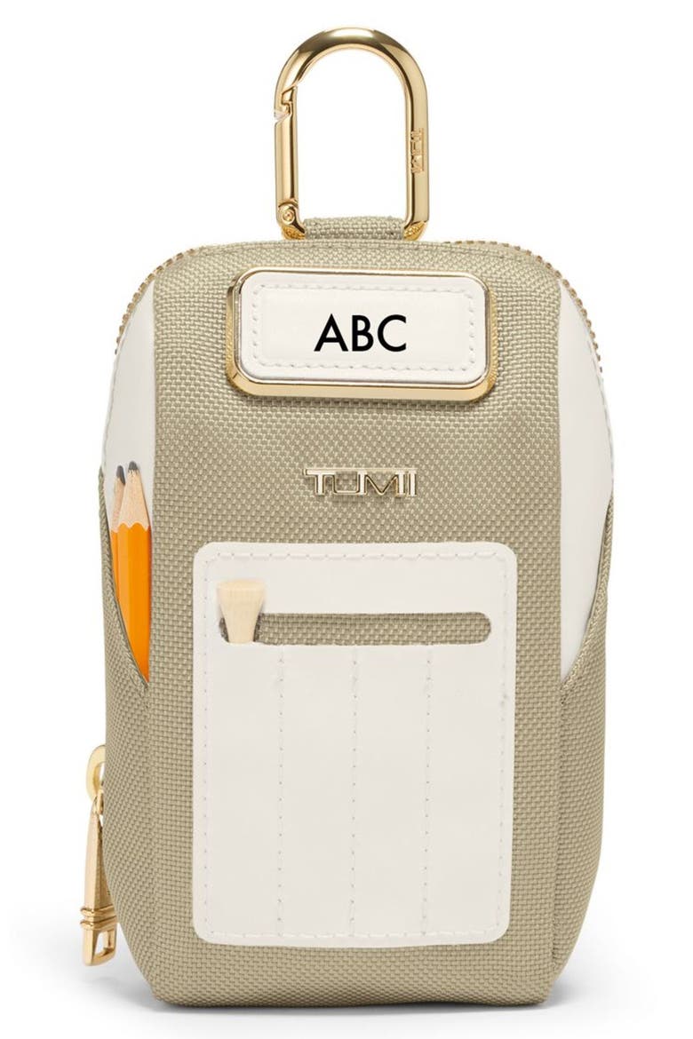 Golf Pouch with Tees, Alternate, color, OFF WHITE/ TAN