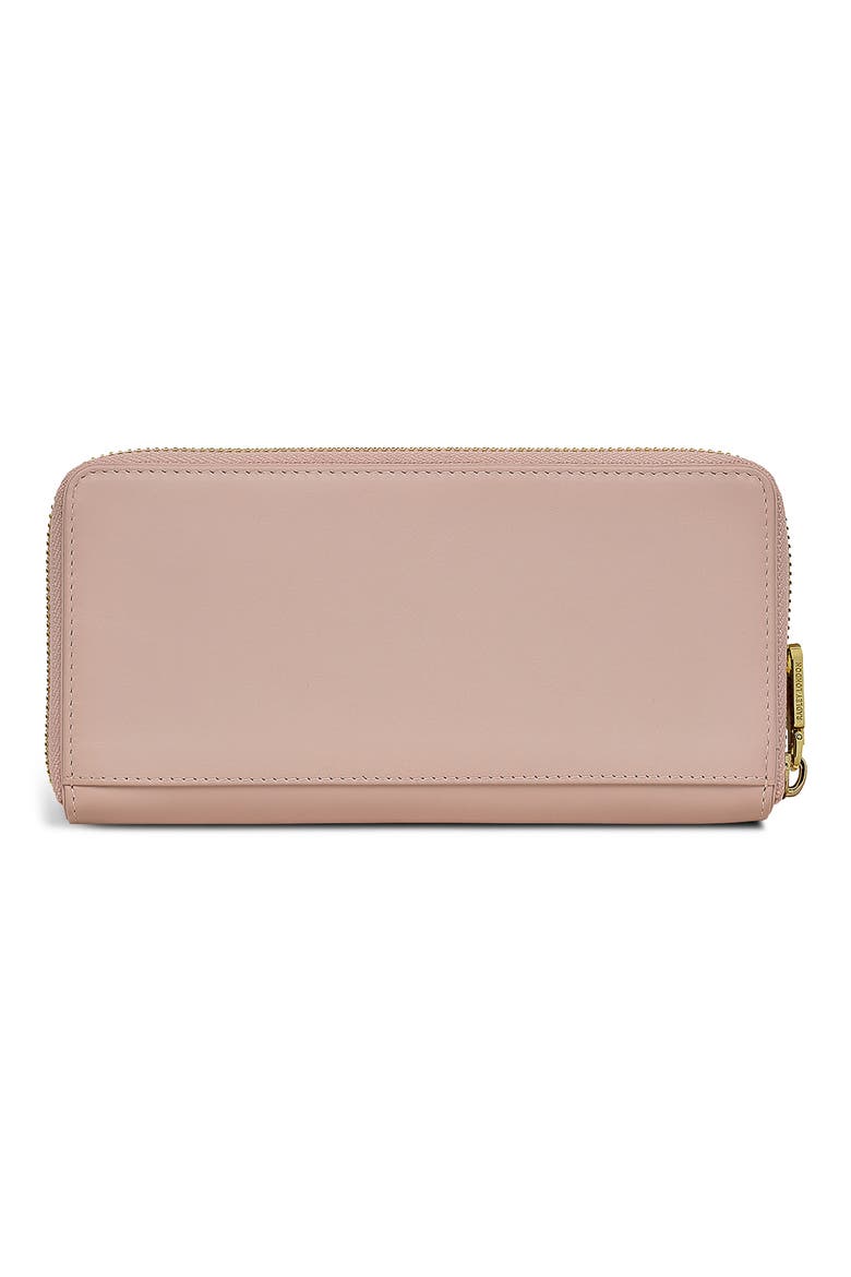 Rising Sun Zip Around Wallet, Alternate, color, PRAIRIE PINK