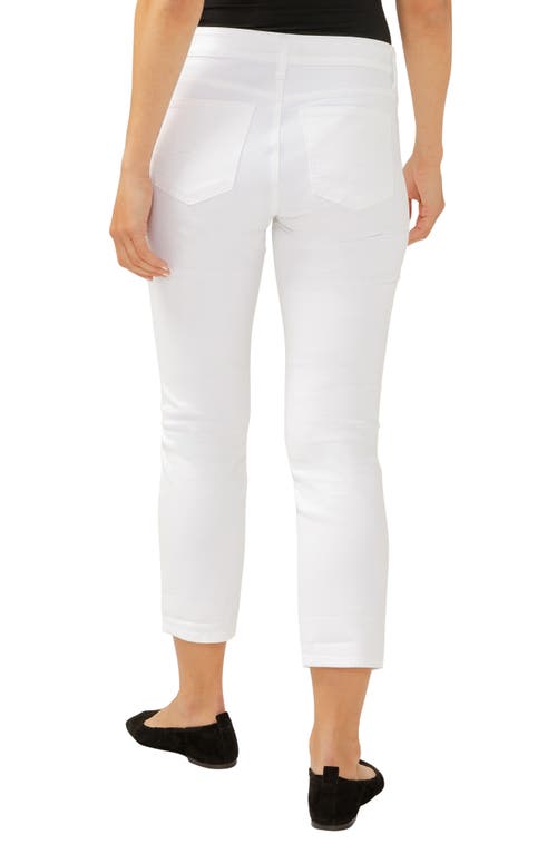 Shop Silver Jeans Co. Elyse Curvy Mid Rise Capri Jeans In White