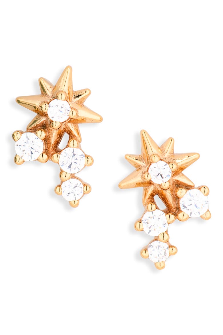 Twilight Star Stud Earrings Christmas Cracker, Alternate, color, GOLD