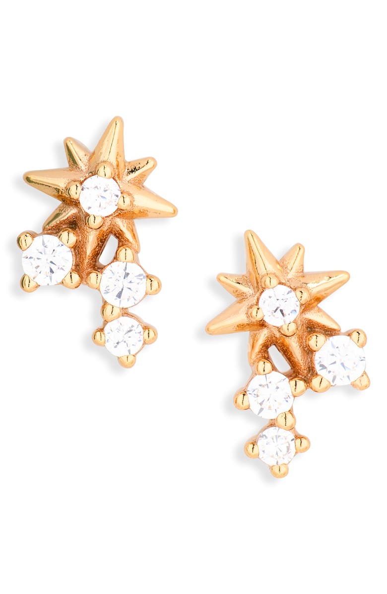 Astrid & Miyu Twilight Star Stud Earrings Christmas Cracker, Main, color, Gold