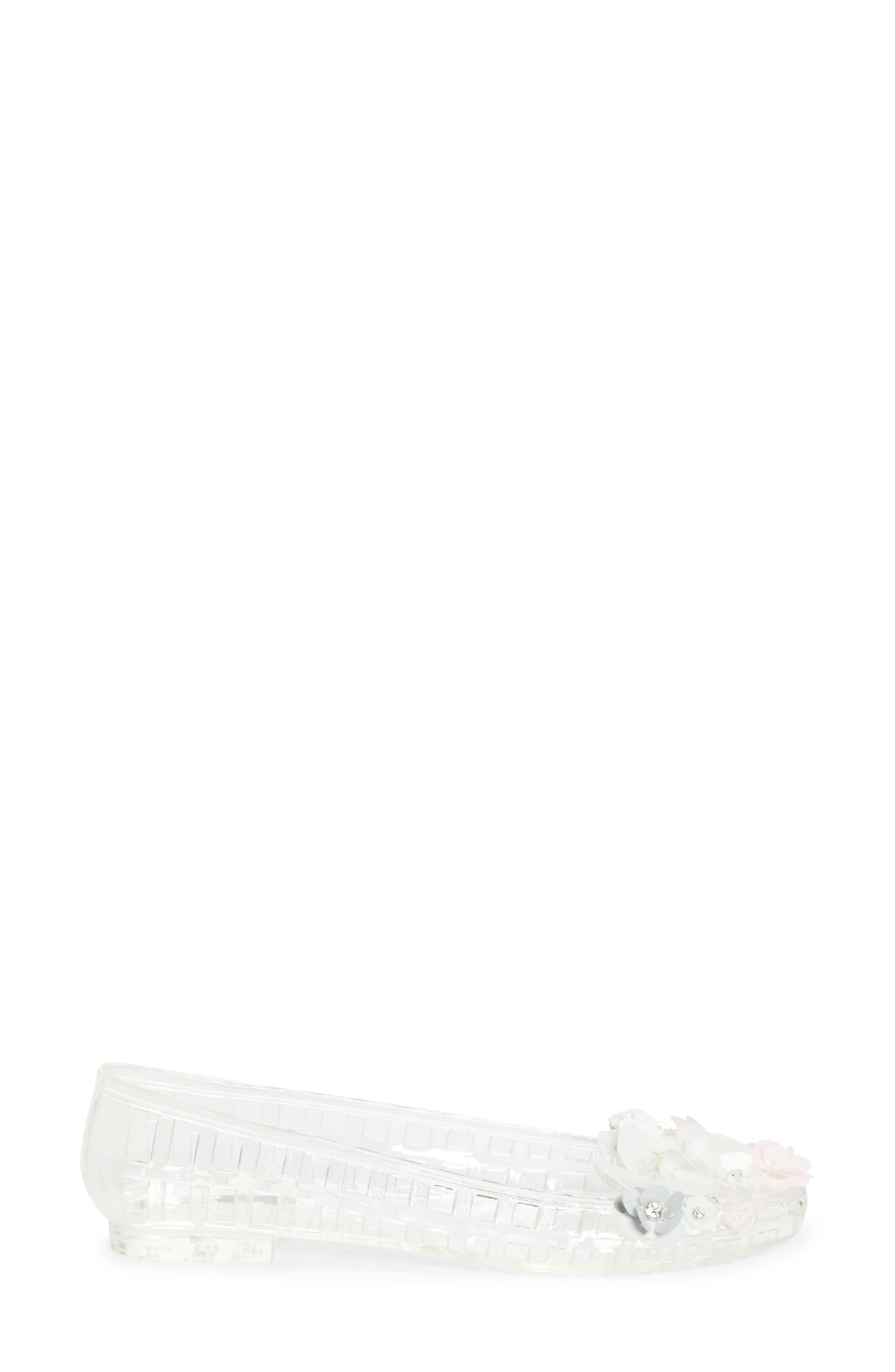 HEAVENLY JELLY Fleck Jelly Ballet Flat, Alternate, color, Clear