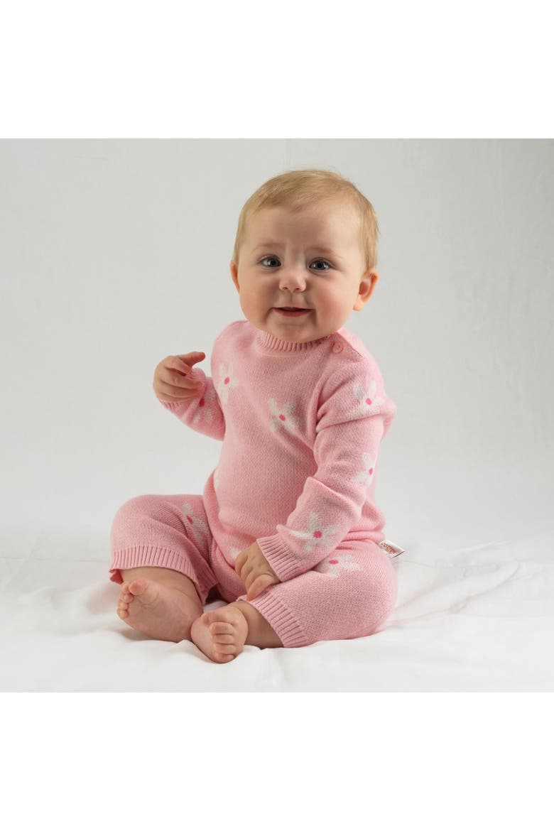 Daisy Knit Playsuit, Alternate, color, Pink