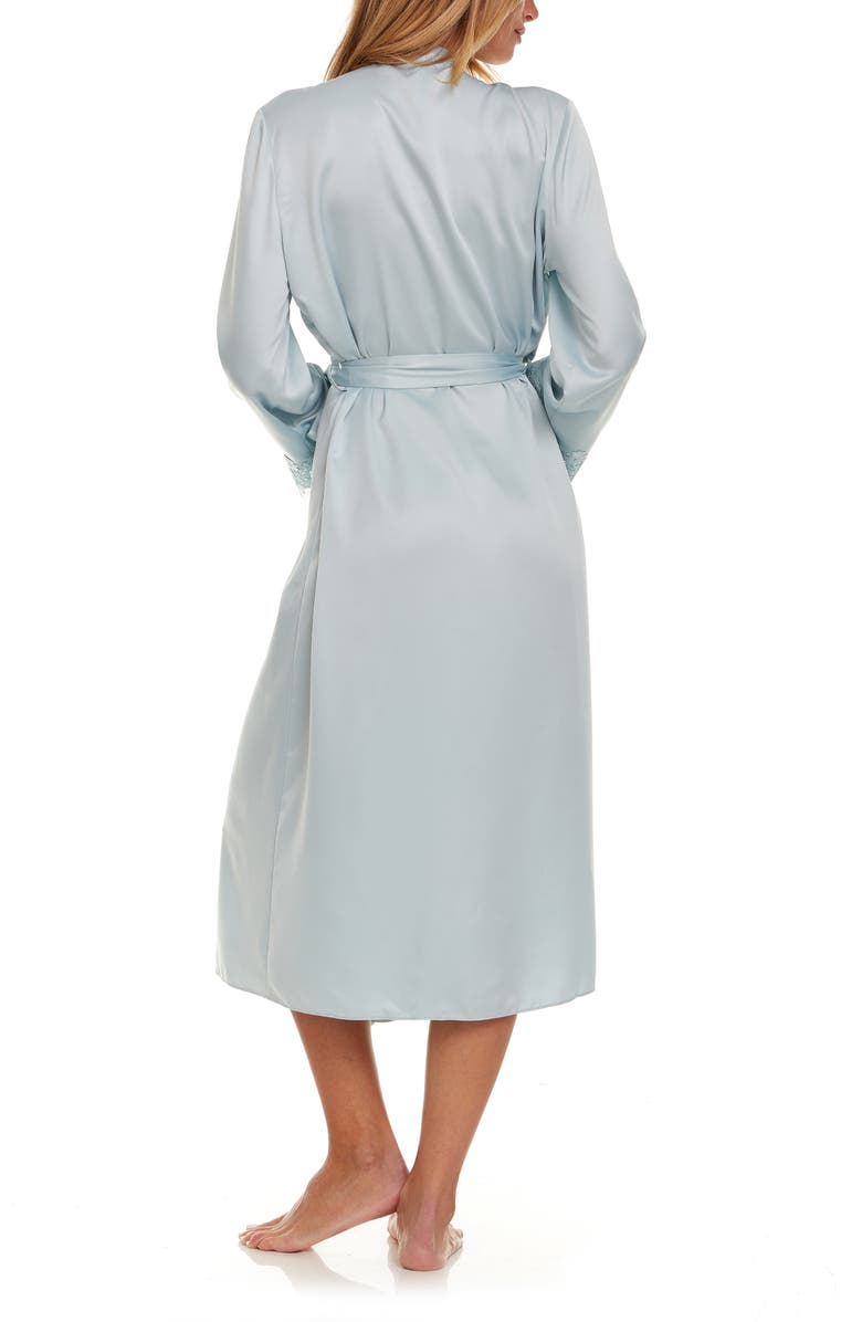 Flora Nikrooz Showstopper Long Robe, Alternate, color, Ice Flow
