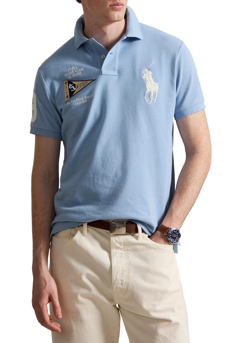 Polo Ralph Lauren Custom Slim Fit Big Pony Polo Shirt (Men