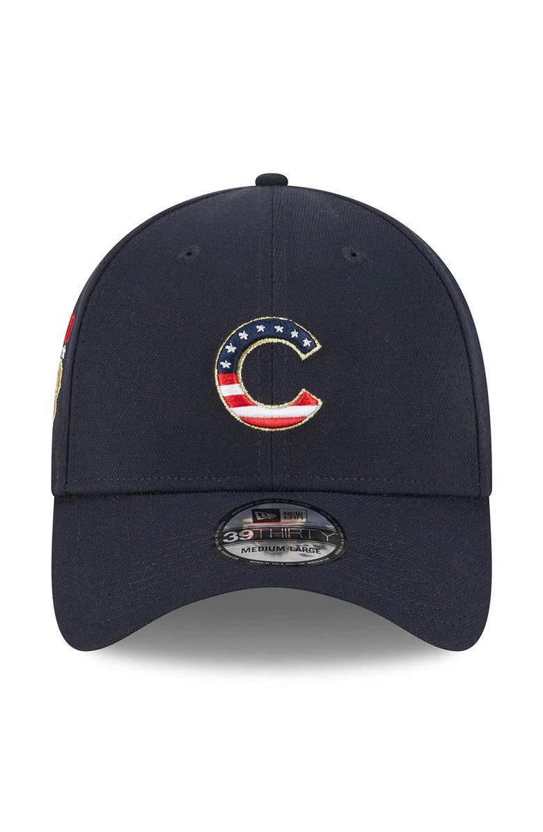New Era Men's New Era  Navy Chicago Cubs 2023 Fourth of July 39THIRTY Flex Fit Hat, Alternate, color, 