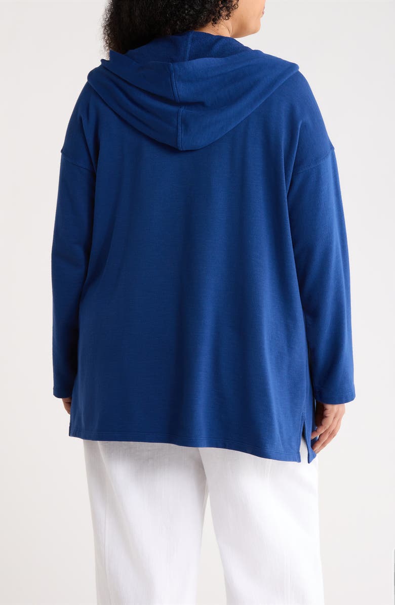 Eileen Fisher Organic Cotton Hooded Jacket, Alternate, color, Deep Dive