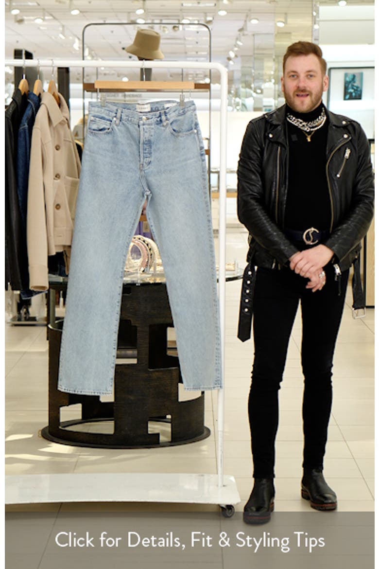The Staple High Waist Straight Leg Jeans video