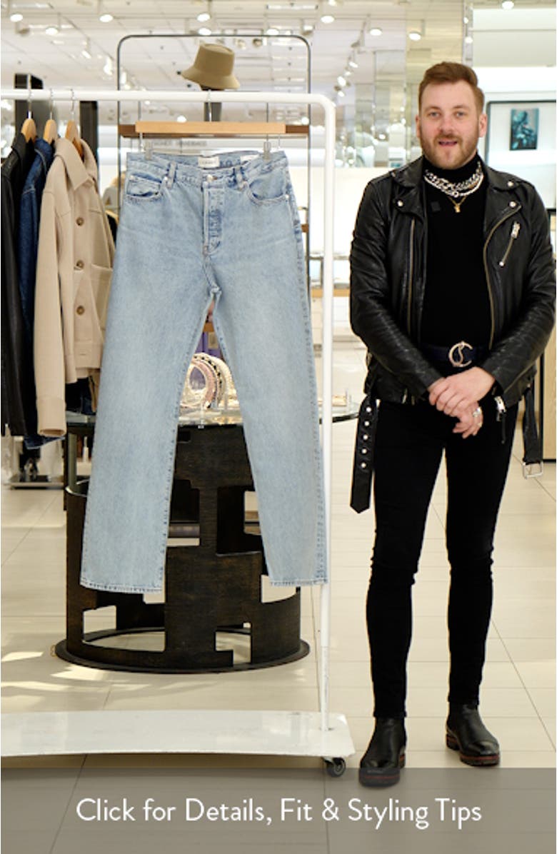 The Staple High Waist Straight Leg Jeans, sales video thumbnail