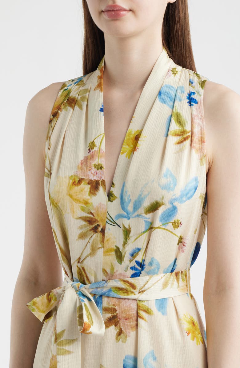 KOBI HALPERIN Violet Print Sleeveless Maxi Dress, Alternate, color, 