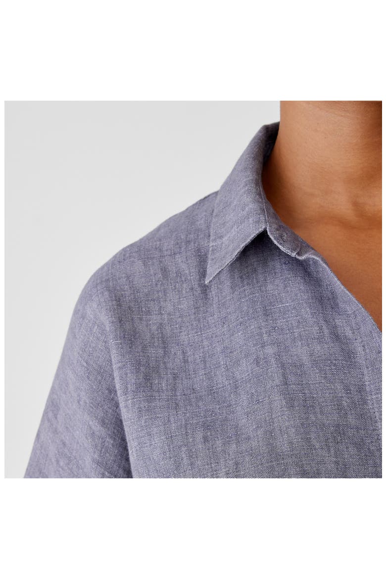 Organic Linen Shirt, Alternate, color, MISTY LILAC