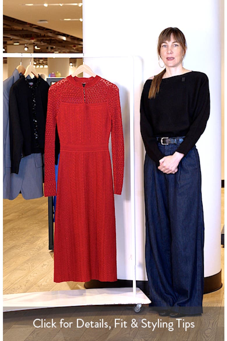 Remi Lurex Sweater Dress video