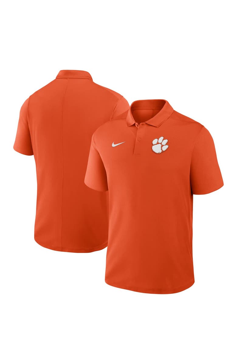 Nike Men's Nike Orange Clemson Tigers Primetime Victory Primary Logo Performance Polo, Main, color, Orange