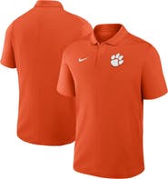 Nike Men's Nike Orange Clemson Tigers Primetime Victory Primary Logo Performance Polo