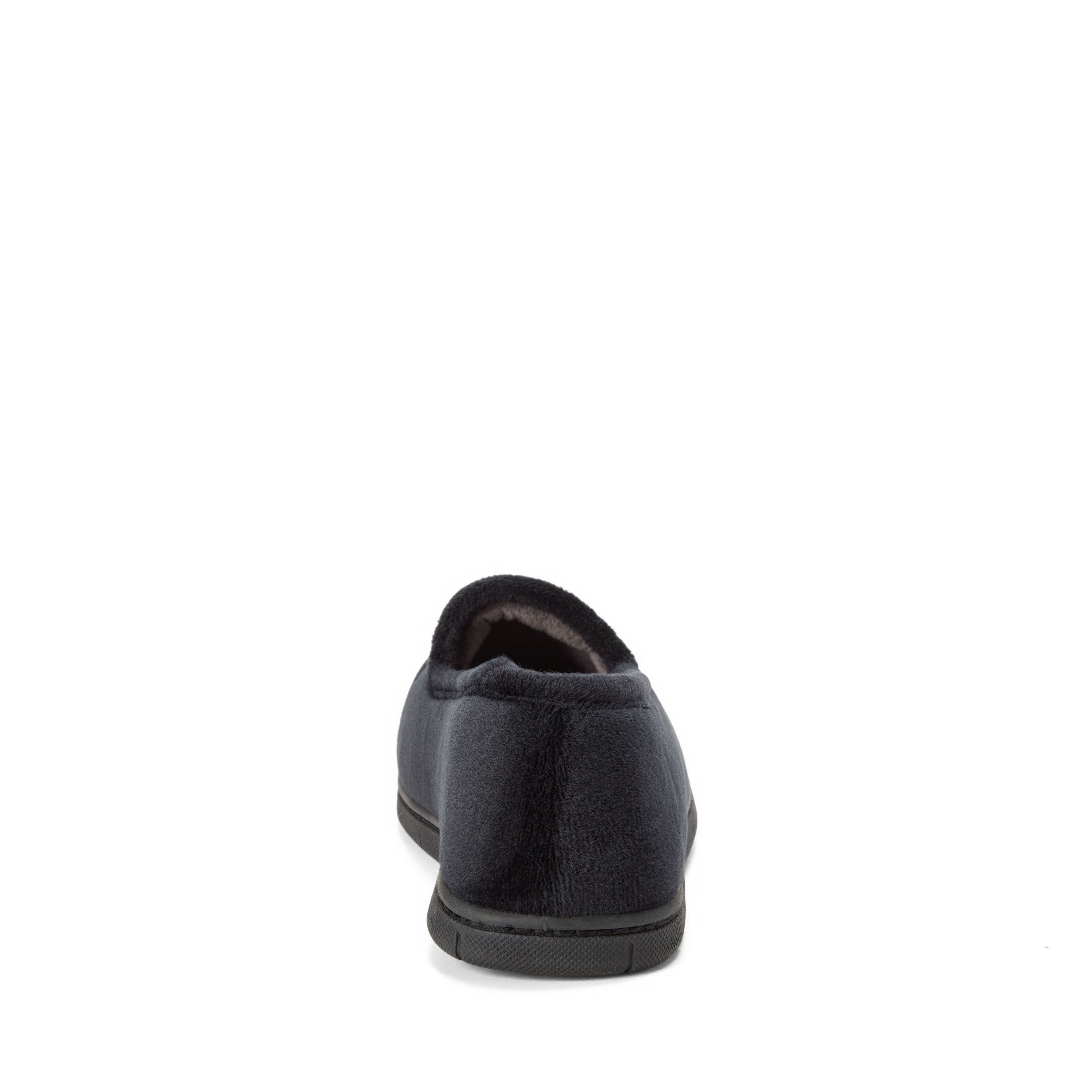 Halloween Velour Closed Back Slippers, Alternate, color, BLACK