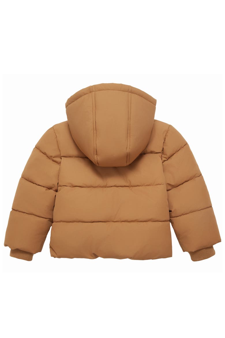 Kids' Fleece Lined Cloud Hooded Jacket, Alternate, color, Warm tan
