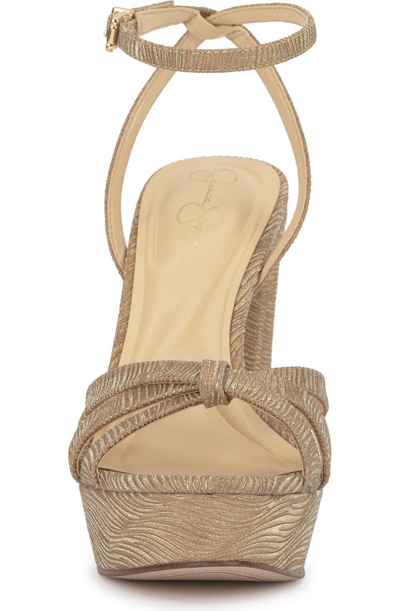 Jessica Simpson Ilaria Ankle Strap Platform Sandal, Alternate, color, Bronze