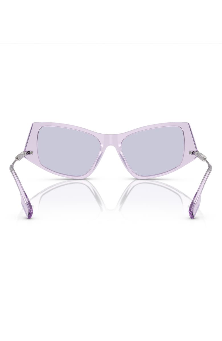 Burberry 52mm Irregular Sunglasses, Alternate, color, Lilac
