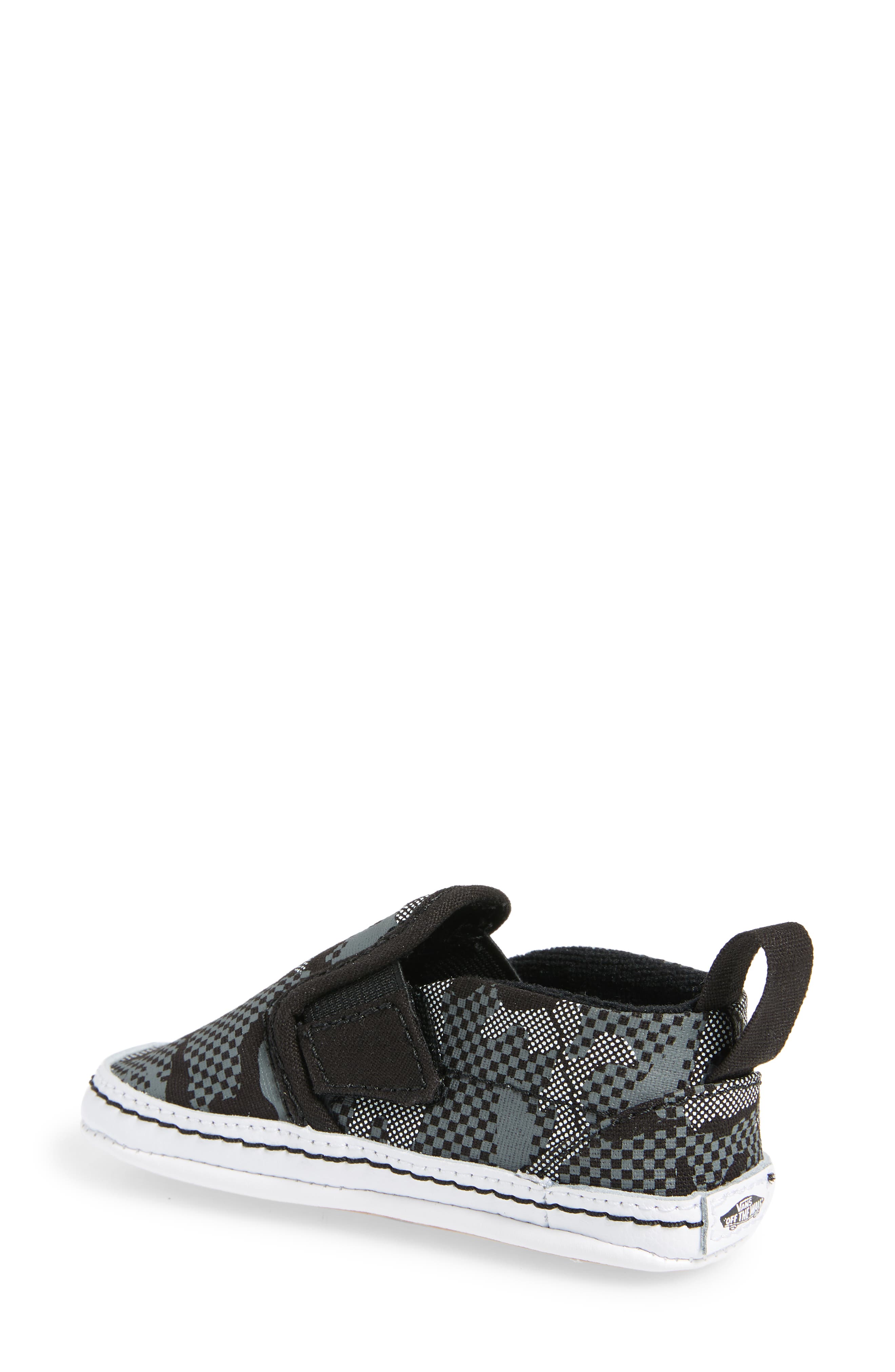 Vans Slip-On Crib Shoe, Alternate, color, 