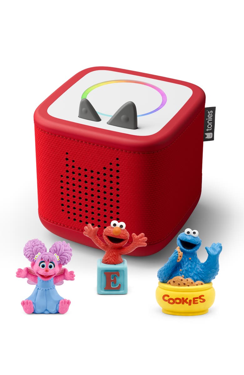 tonies Toniebox 2 & 3-Pack Spanish Sesame Street Characters Bundle, Main, color, 