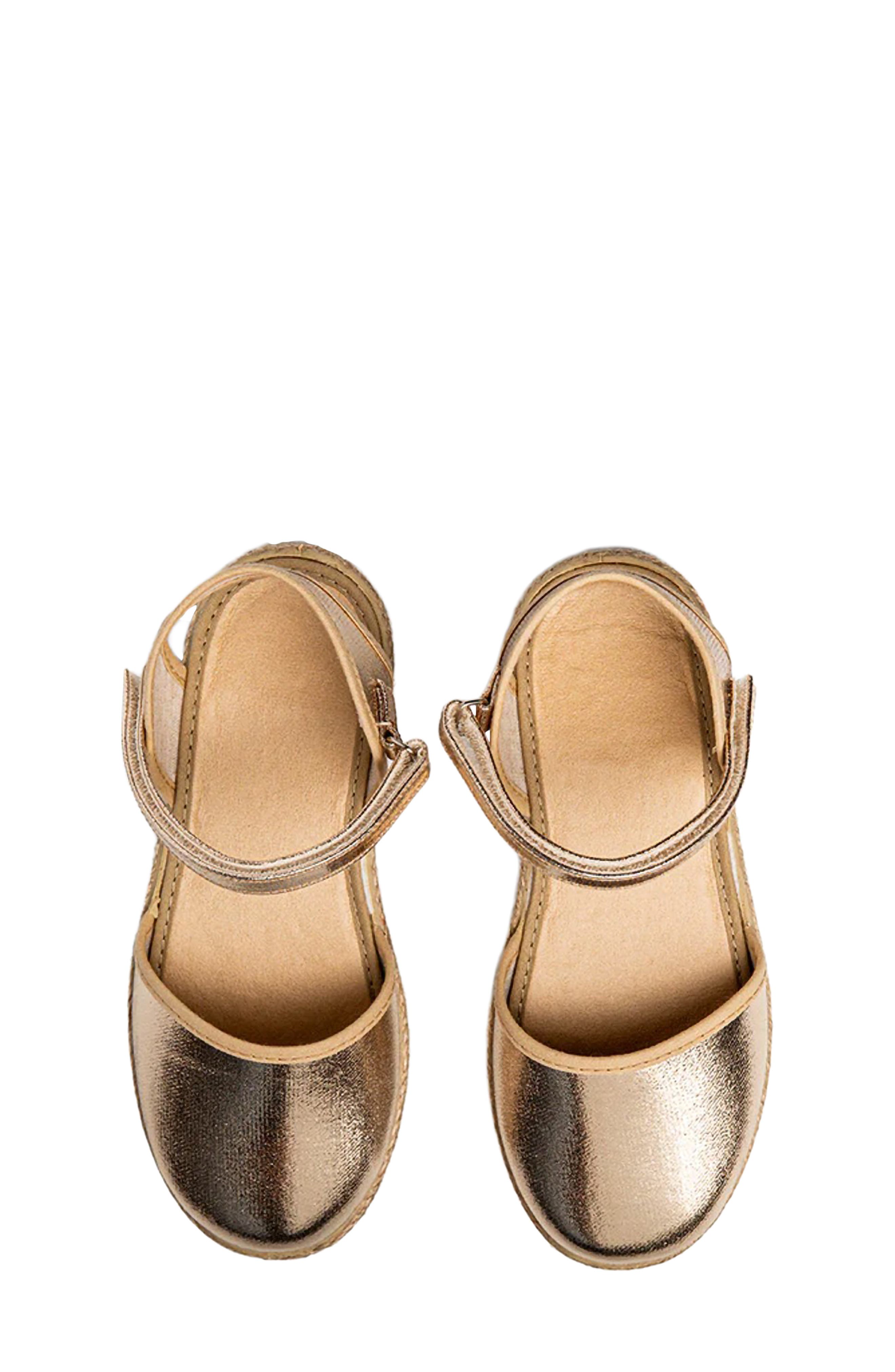 CHILDRENCHIC Kids' Abigail Flat, Alternate, color, Gold