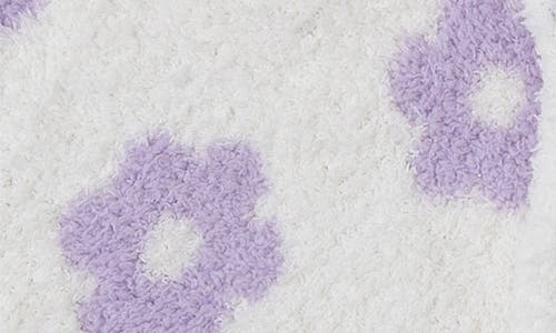 Barefoot Dreams Cozychic Daisy Duck Blanket Buddie In Lilac Multi