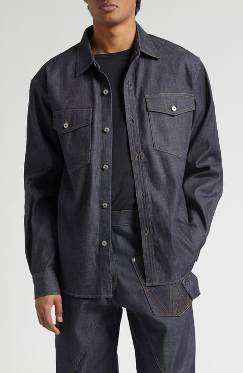 Oversize Denim Button-Up Shirt