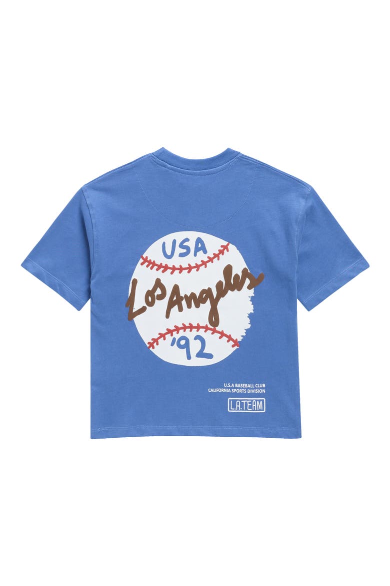 Kids' Baseball Graphic T-Shirt, Alternate, color, DUTCH BLUE