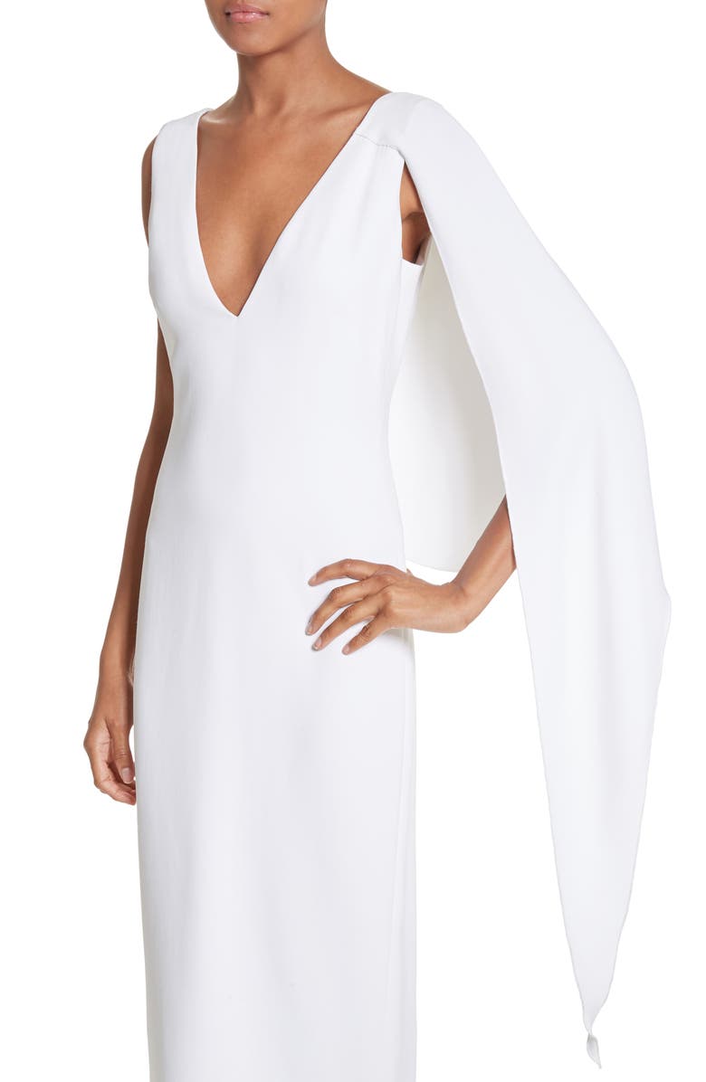 CUSHNIE Leta Drape Dress, Alternate, color, 