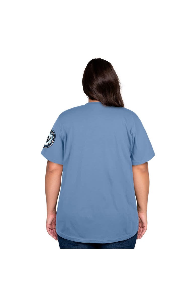 New Era Women's New Era Powder Blue Washington Nationals 2025 City Connect Plus Size T-Shirt, Alternate, color, Powder Blue