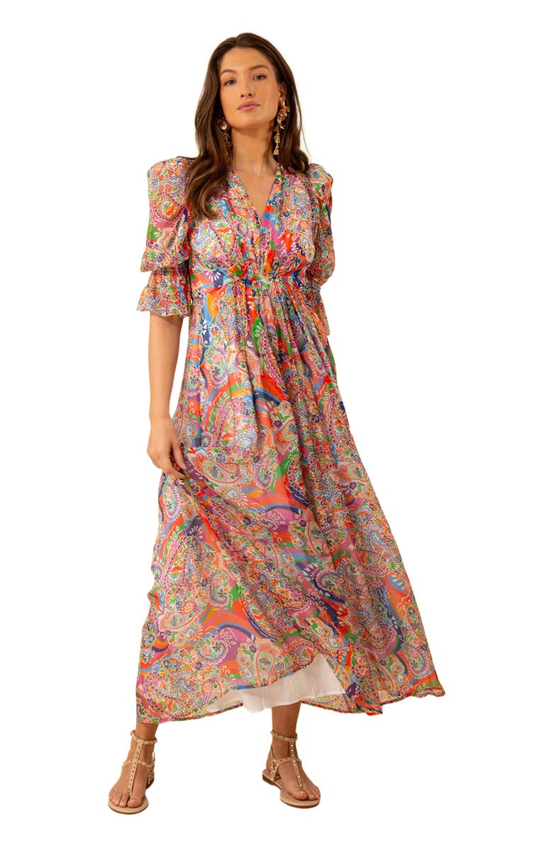 Hale Bob Ophelia Chiffon Maxi Dress, Alternate, color, 