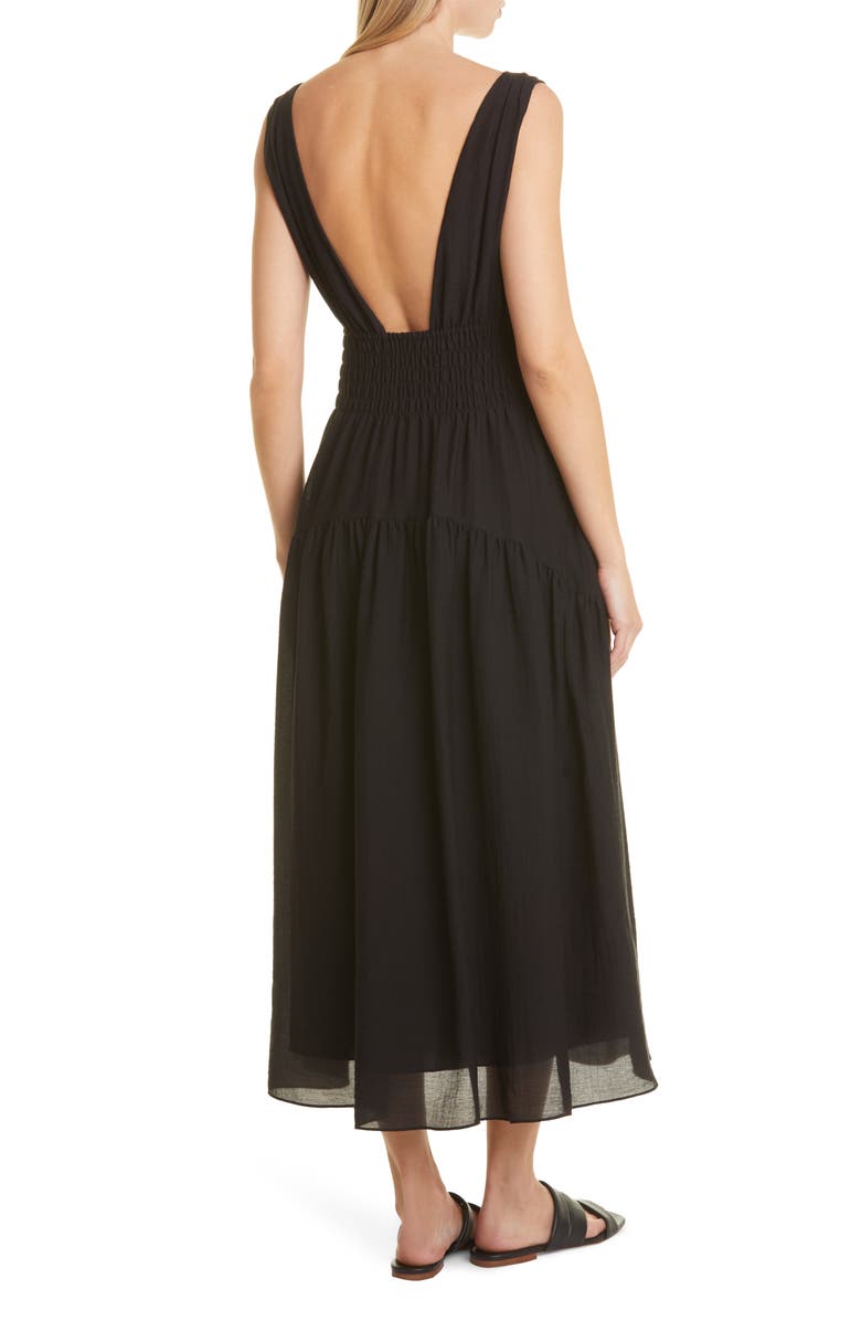Vince V-Neck Sleeveless Dress, Alternate, color, 