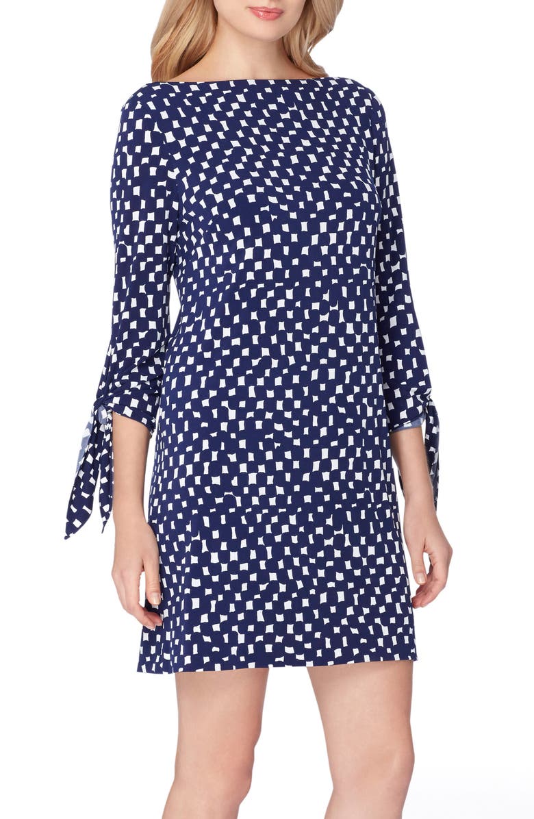 Tahari Jersey Shift Dress, Main, color, 