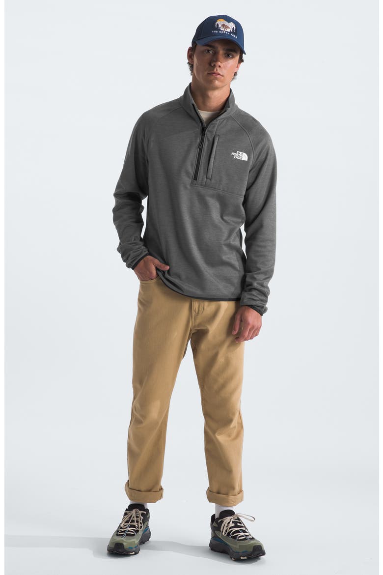 Canyonlands Quarter Zip Pullover, Alternate, color, TNF MEDIUM GREY HEATHER-NPF