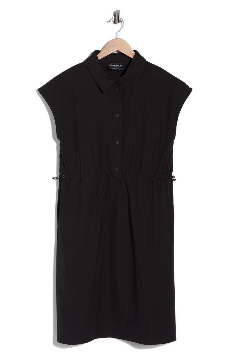 Bernardo Woven Dress, Alternate, color, Black