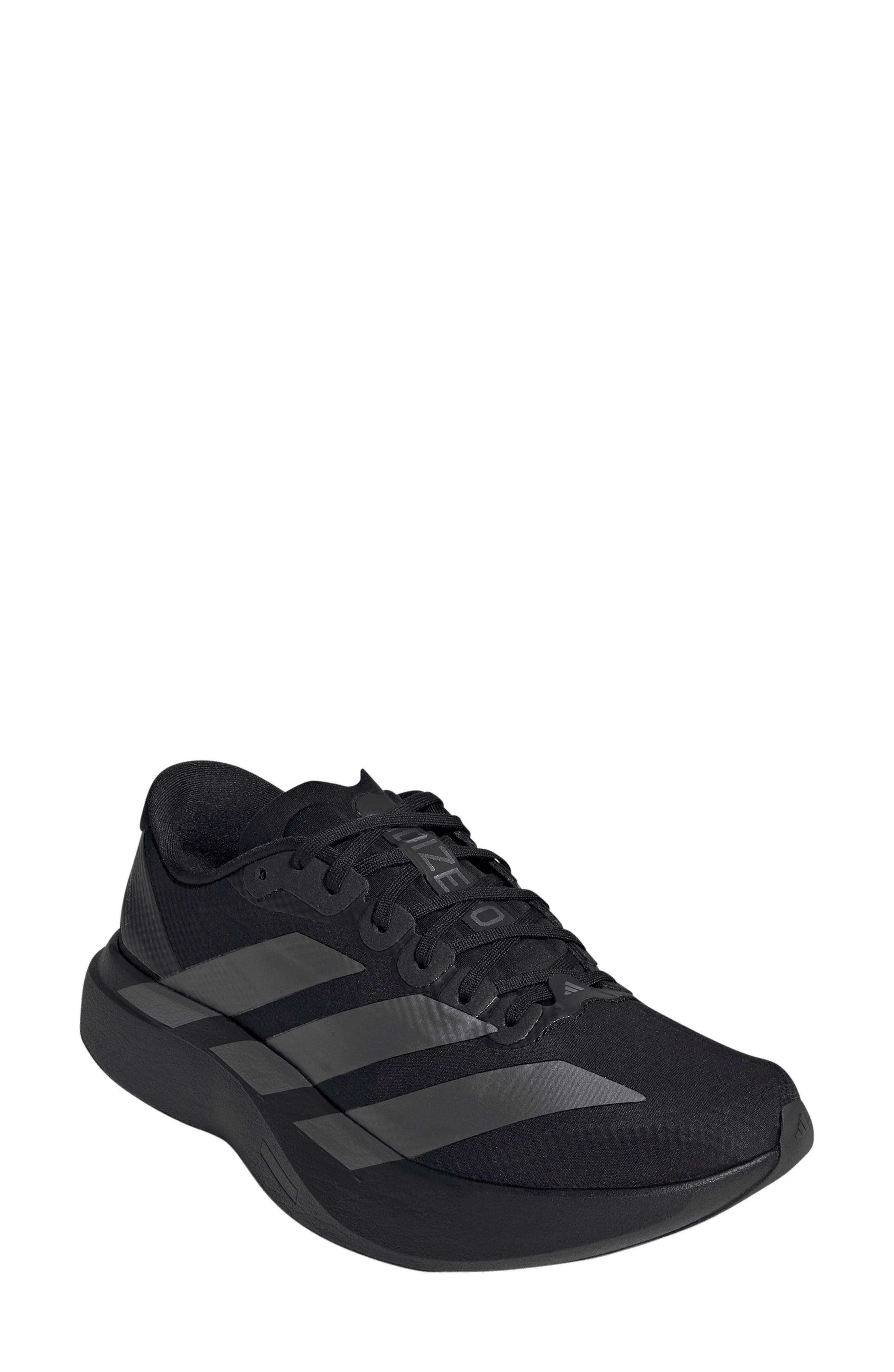 Adizero Evo SL WOVEN Running Shoe, Main, color, CORE BLACK/ IRON/ BLACK