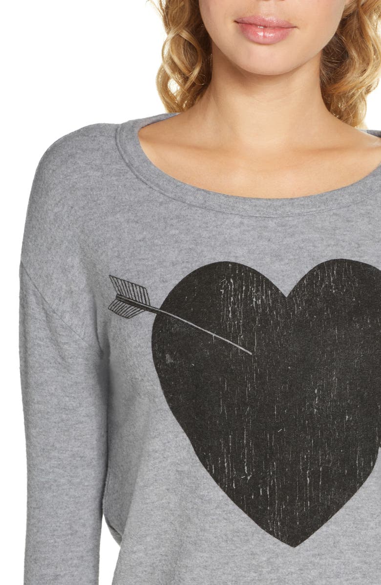 Chaser Arrow Heart Cozy Sweatshirt, Alternate, color,