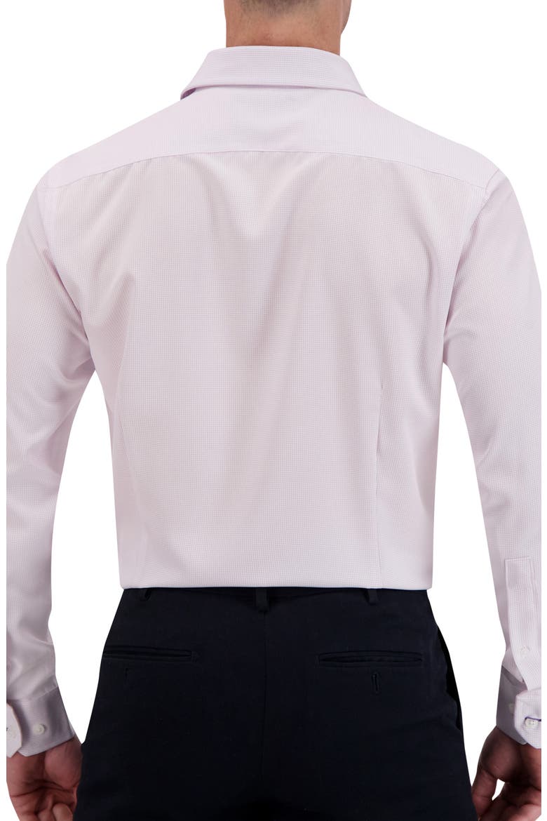 4X Stretch Slim Fit Microdot Dress Shirt, Alternate, color, 56 LAVENDER