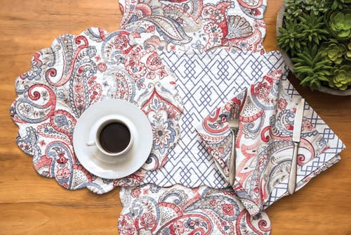C & F Home C&f Home Claiborne Napkin Set Of 6 Decor In Blue