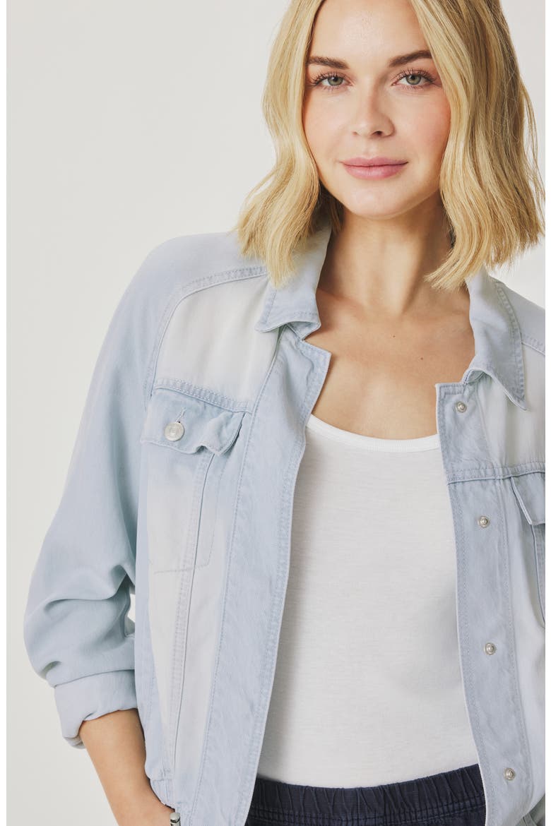 Lounge Denim Jacket, Alternate, color, BLEACHED INDIGO BLUE