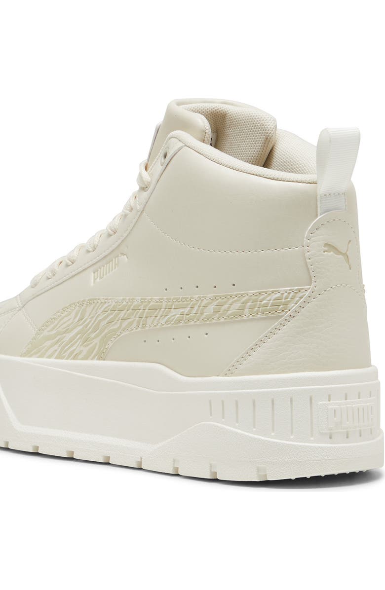 PUMA Karmen II Mid Animal Fever Platform Sneaker, Alternate, color, Alpine Snow/ Desert Dust
