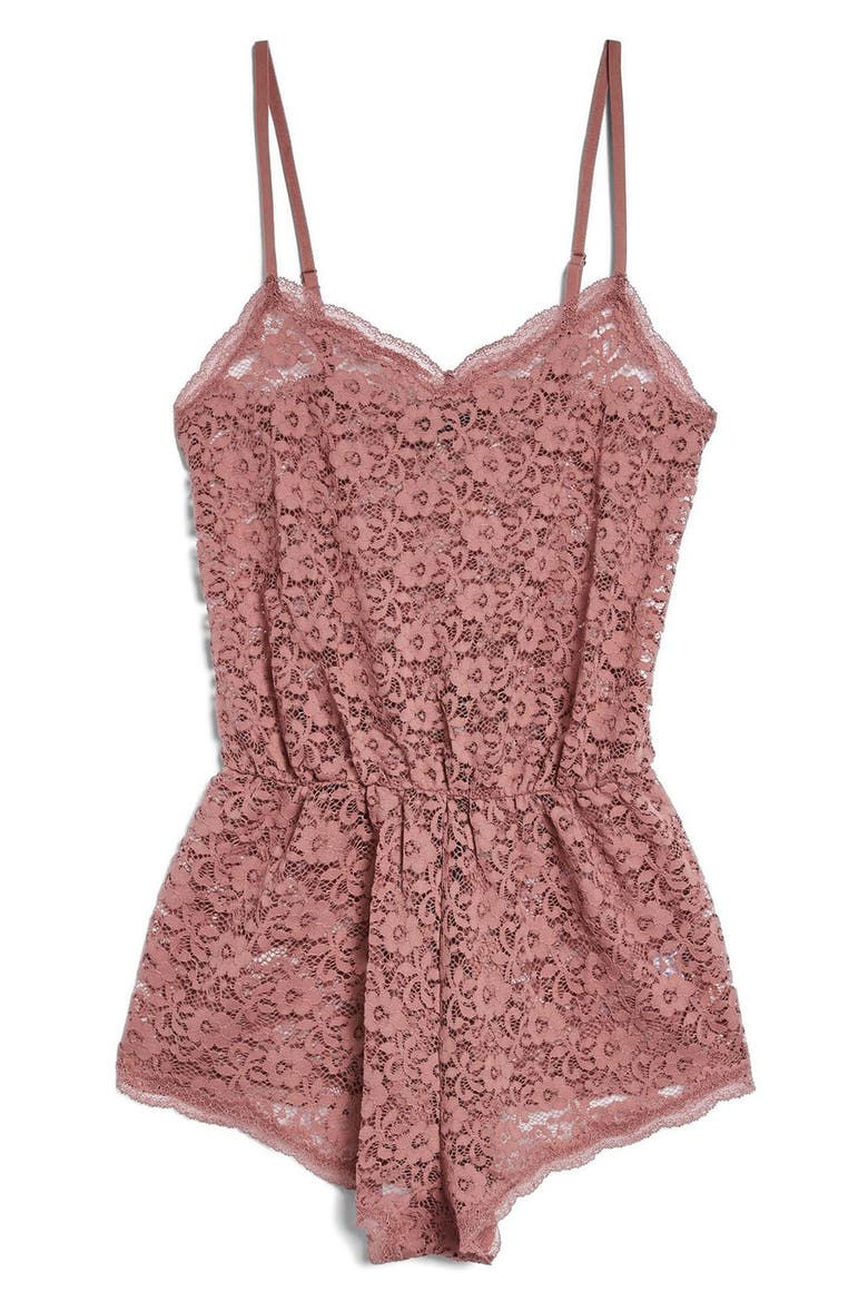 Lace Bodysuit, Main, color, PINK