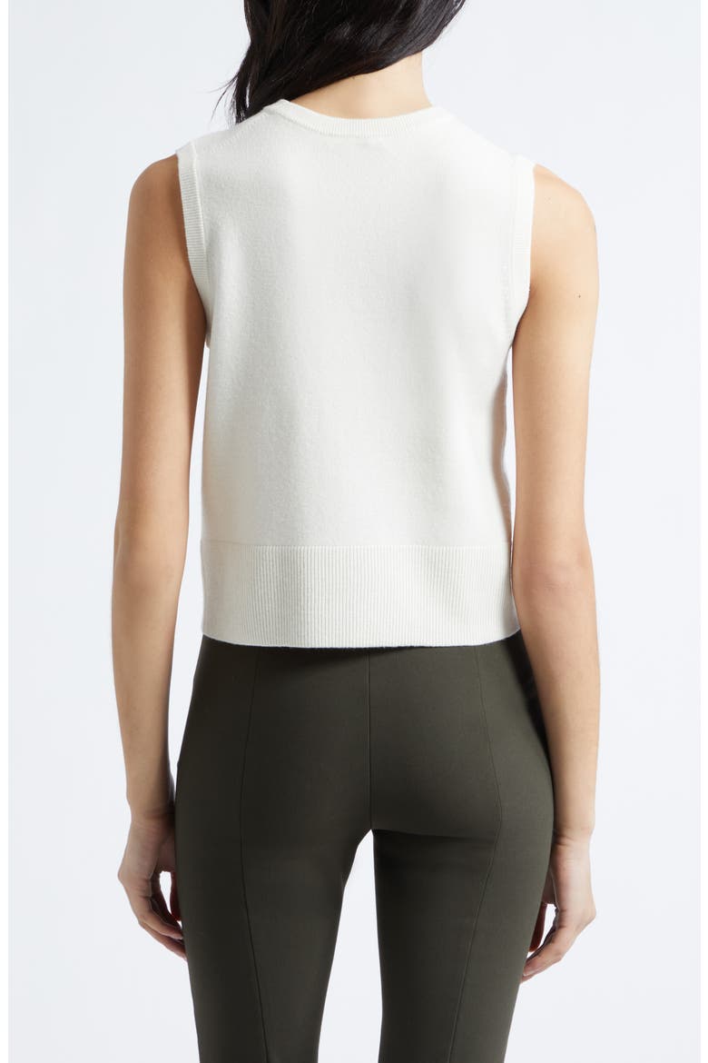 Wool Blend Crewneck Shell, Alternate, color, OFF WHITE